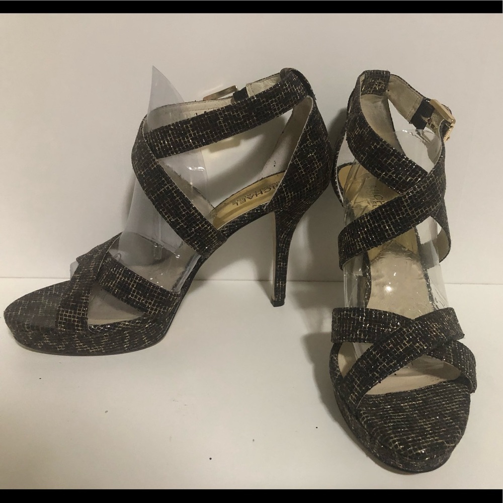 🌸🌸Michael Kors Gold/Black Leopard Print - 8.5M🌸🌸🌸